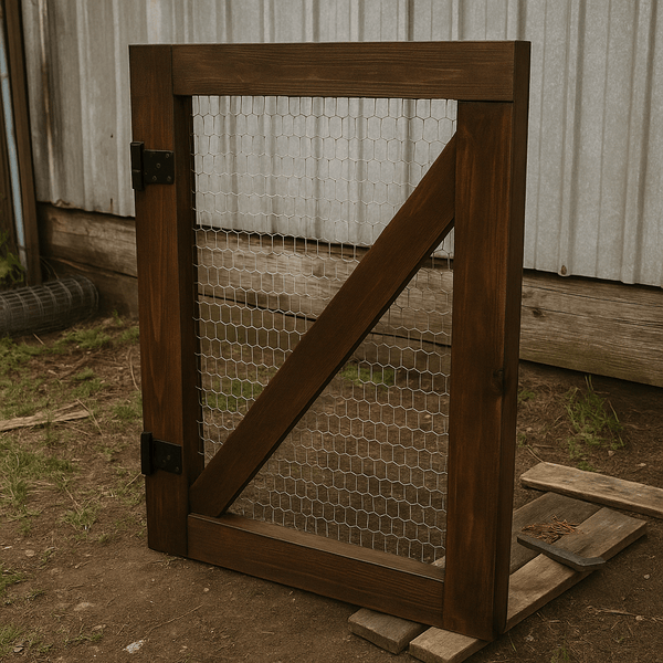 How We Built a Simple Farm Gate Using Leftover Materials - Alljeet