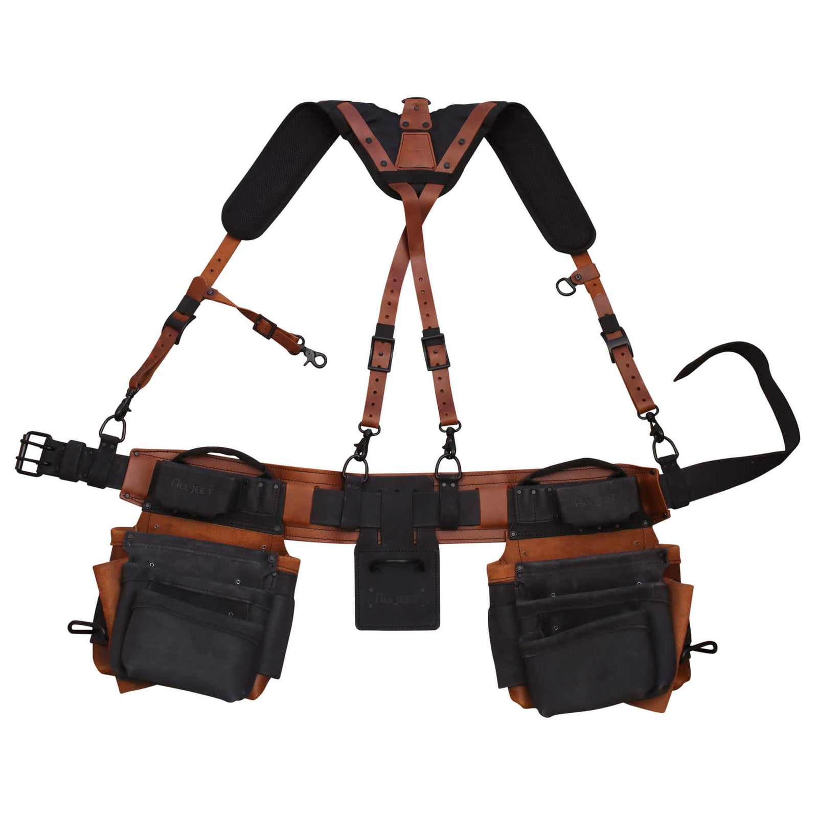 heavy duty carpenter tool belt with suspenders